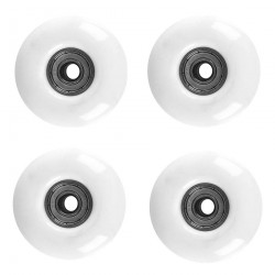 Wheels 50*30mm with bearings ABEC 1 for skateboards – 4 pcs, White