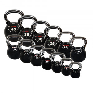 Ketlebel Rubber Coated Dumbbell Set inSPORTline 4-40kg