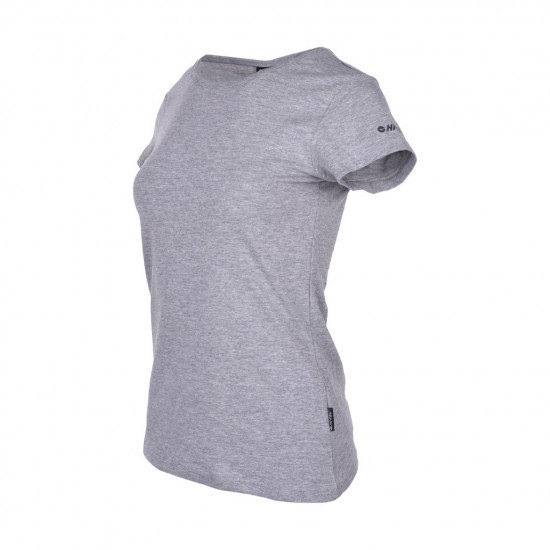 Womens T-Shirt HI-TEC Lady Plain Grey melange