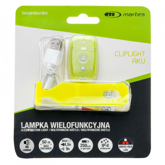 Bike light MARTES Cliplight Aku