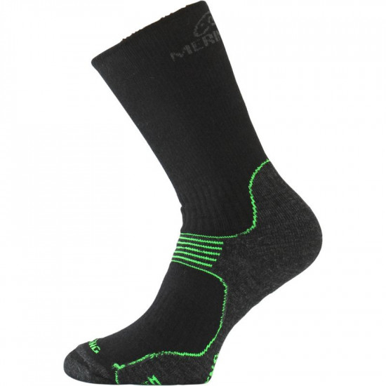 Merino wool trekking socks LASTING WSB, Green