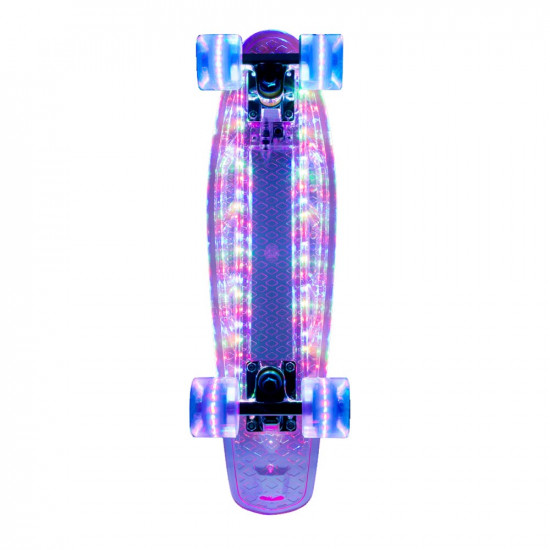 Light-Up Penny Board WORKER Lumy 100, 22, Purple