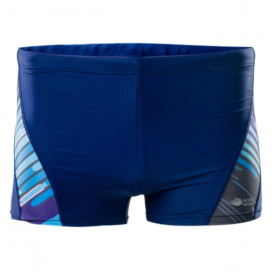 Men's swimsuit boxer AQUAWAVE Frome, Medieval Blue / Stripe Print