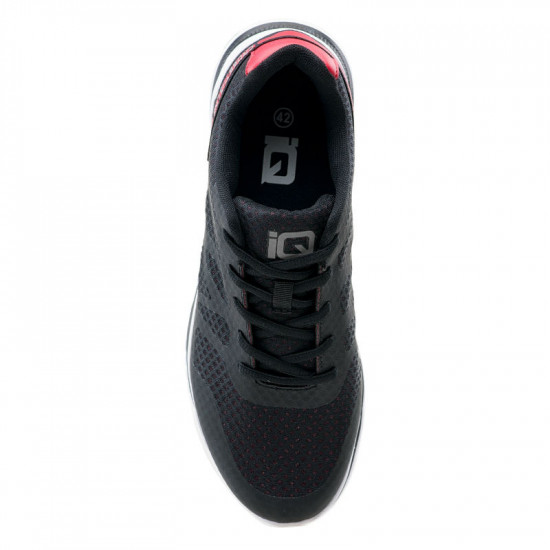 Mens sneakers IQ Arbon, Black/Poppy/Silver