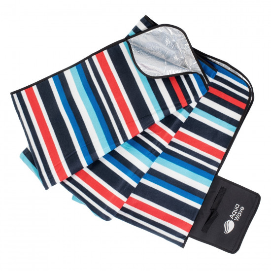 Picnic Blanket AQUAWAVE Masa Blanket, Blue stripe print