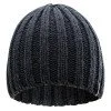Mens knitted hat HI-TEC Rupert, Dark grey melange Mens knitted hat HI-TEC Rupert, Dark grey melange
