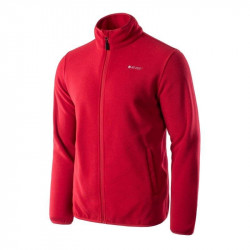 Mens fleece jacket HI-TEC Zoe, Dark red