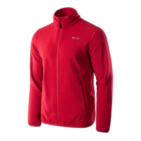 Mens fleece jacket HI-TEC Zoe, Dark red 