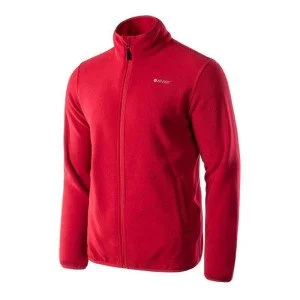 Mens fleece jacket HI-TEC Zoe, Dark red Mens fleece jacket HI-TEC Zoe, Dark red