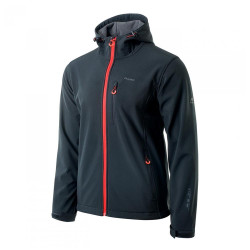 Mens softshell jacket ELBRUS Ifar, Black/Orange