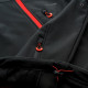 Mens softshell jacket ELBRUS Ifar, Black/Orange