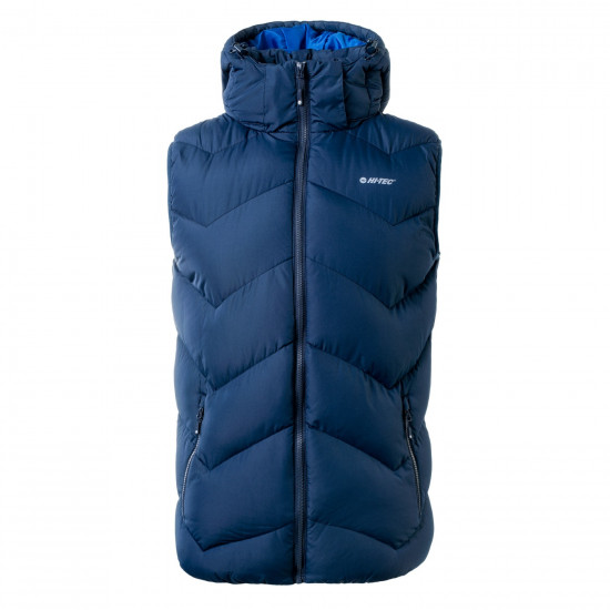 blue winter vest