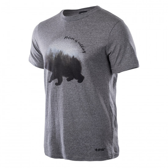 Mens T-Shirt HI-TEC Beor, Grey Mens T-Shirt HI-TEC Beor, Grey