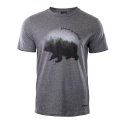 Mens T-Shirt HI-TEC Beor, Grey