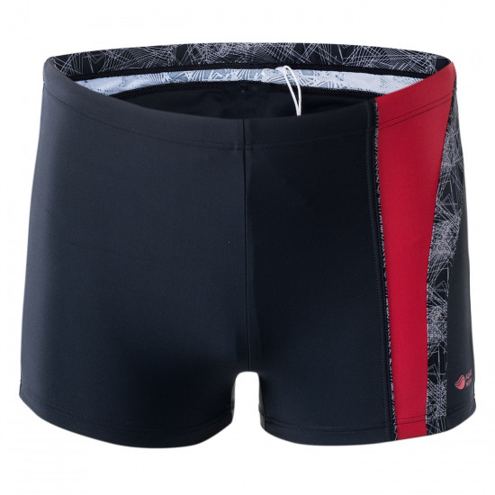 Mens swimming boxers AQUAWAVE Rex, Black/Red