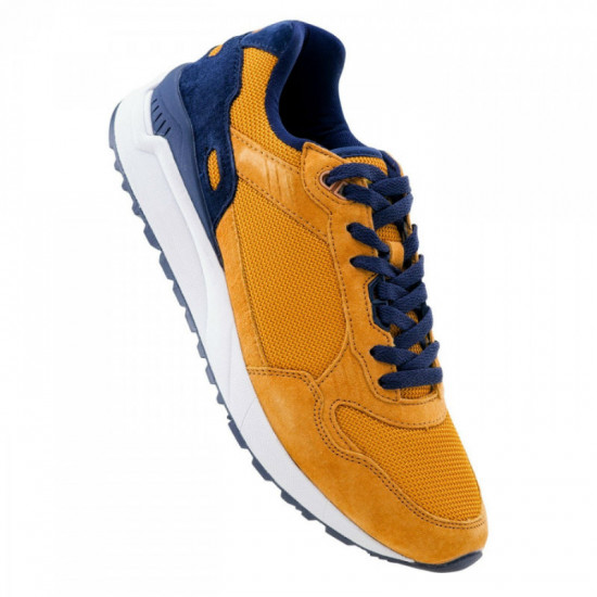 Mens casual shoes IGUANA Clote, Mustard/Navy