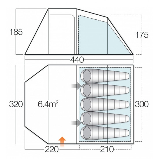 Tent VANGO Mambo 500