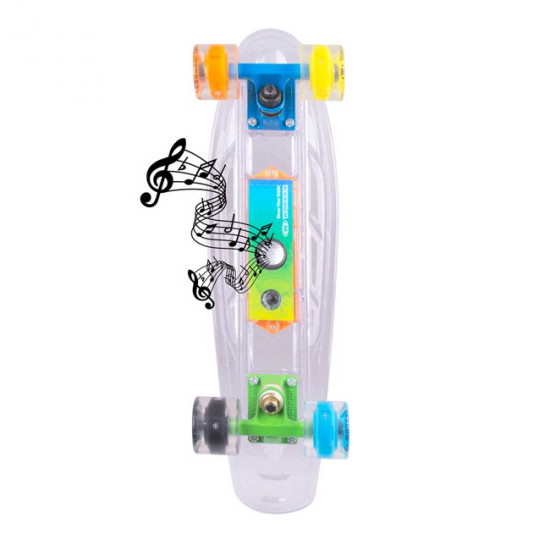 Light-Up Penny Board WORKER Ravery 22" with Bluetooth Speaker Light-Up Penny Board WORKER Ravery 22" with Bluetooth Speaker
