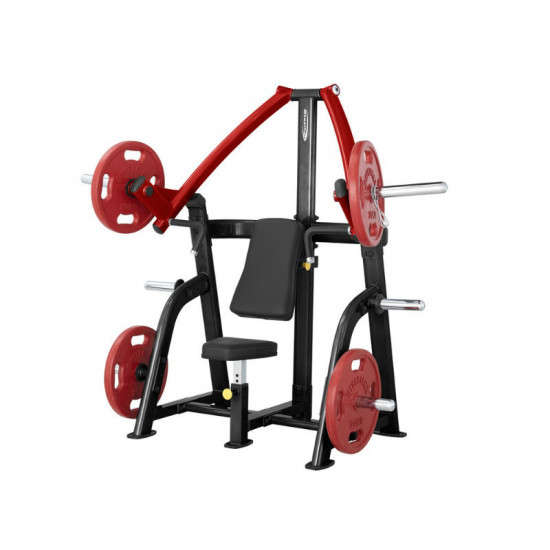 Incline Chest Press Machine Steelflex Plateload Line PSIP - Black-Red