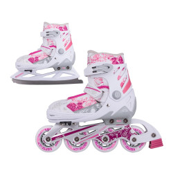 2-in-1 Skates/Rollerblades WORKER Pinkola