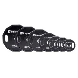 Rubber Coated Olympic Weight Plate Set inSPORTline Ruberton