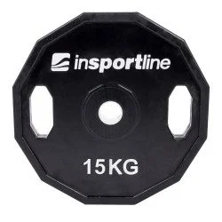 Rubber Coated Weight Plate inSPORTline Ruberton 15kg