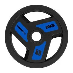Rubber-Coated Weight Plate inSPORTline Herk 20 kg