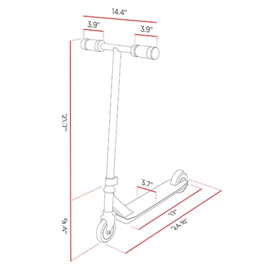 Freestyle Scooter Street Surfing Trickster Blossom, Black