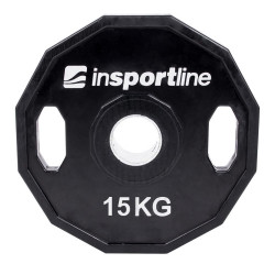 Rubber Coated Olympic Weight Plate inSPORTline Ruberton 15kg