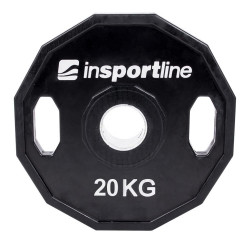 Rubber Coated Olympic Weight Plate inSPORTline Ruberton 20kg