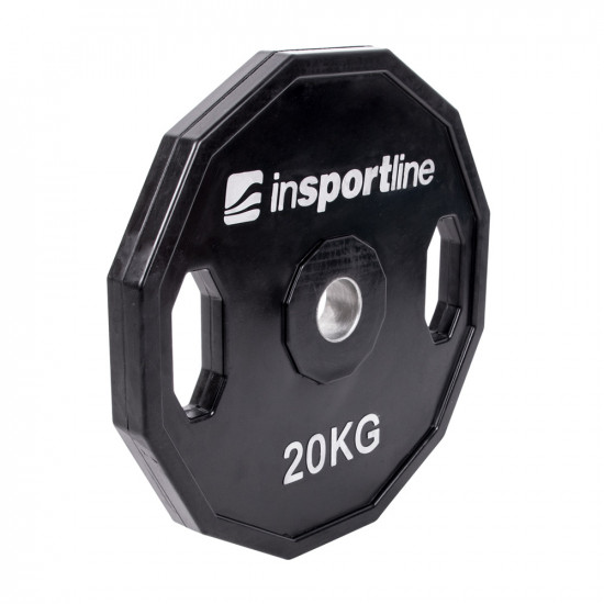 Rubber Coated Olympic Weight Plate inSPORTline Ruberton 20kg