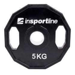 Rubber Coated Olympic Weight Plate inSPORTline Ruberton 5kg