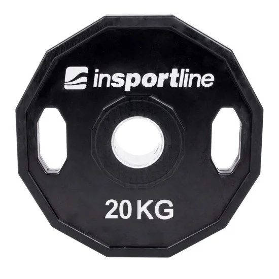 Rubber Coated Olympic Weight Plate inSPORTline Ruberton 20kg