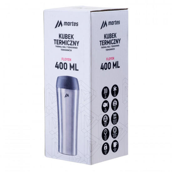 Thermal mug MARTES Floyen, 400 ml Thermal mug MARTES Floyen, 400 ml