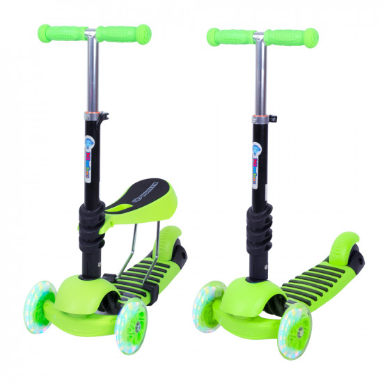 3-in-1 Scooter WORKER Nimbo, Green