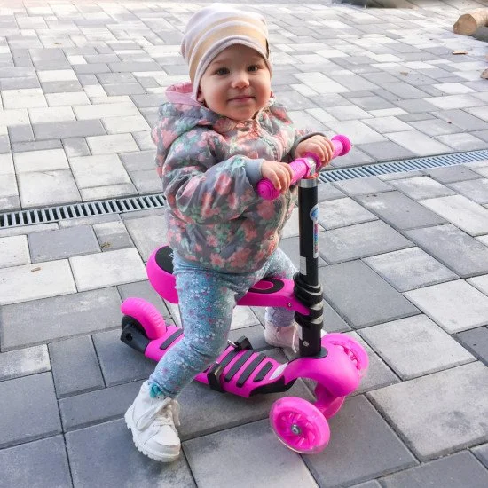 3-in-1 Scooter WORKER Nimbo, Pink