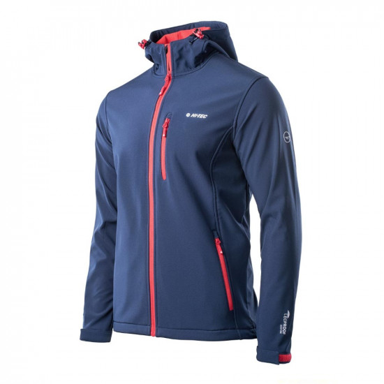 SoftShell jacket HI-TEC Caen, Blue SoftShell jacket HI-TEC Caen, Blue