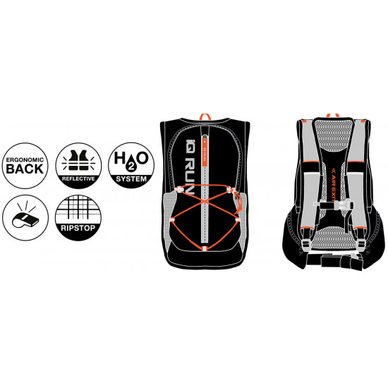 Backpack IQ Ultrarunner 8l, Black Backpack IQ Ultrarunner 8l, Black