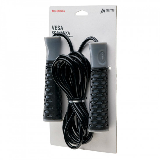 Jumping rope MARTES Vesa, Black/Grey Jumping rope MARTES Vesa, Black/Grey