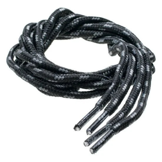 Shoelaces HI-TEC Lace Trip 90cm, Black/Gray Shoelaces HI-TEC Lace Trip 90cm, Black/Gray