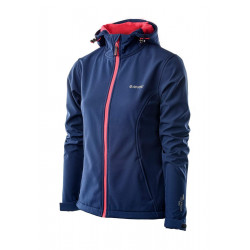 Womens softshell jacket HI-TEC Lady Caria II, Navy/Pink