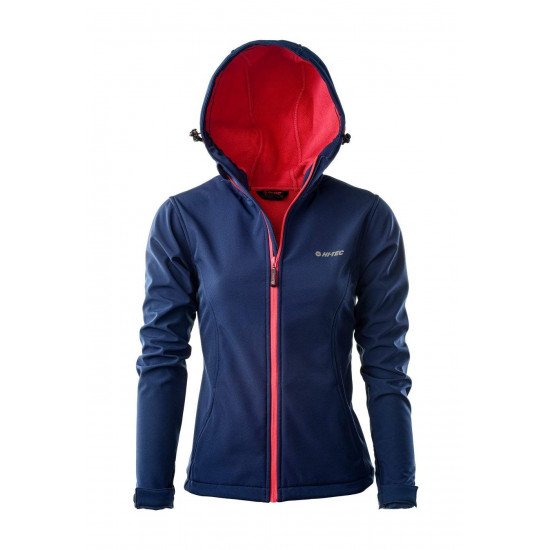 Womens softshell jacket HI-TEC Lady Caria II, Navy/Pink