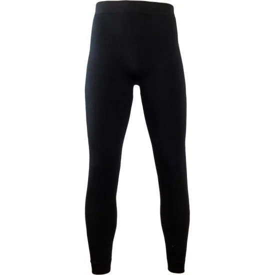 Mens wool thermal pants LASTING Wulk, Black