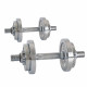 Set of chrome-plated dumbbells 2x10 kg