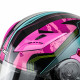 Motorcycle helmet W-TEC YM925 Magenta - Pink / black Motorcycle helmet W-TEC YM925 Magenta - Pink / black