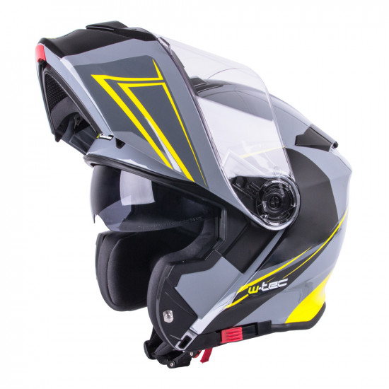 Motorcycle helmet W-TEC V271 Black-yellow