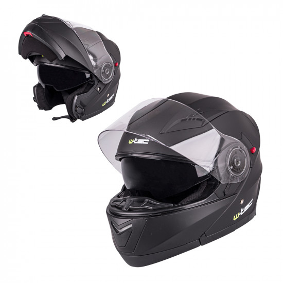 Motorcycle helmet W-TEC YM925 - Black matt