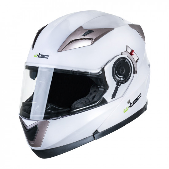 Motorcycle helmet W-TEC YM925 - White / bronze