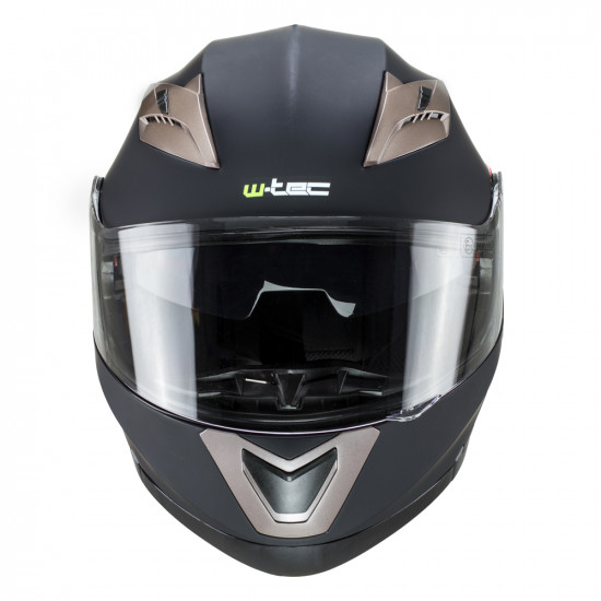 Motorcycle helmet W-TEC YM925 - Black matt