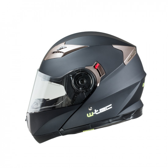 Motorcycle helmet W-TEC YM925 - White / bronze